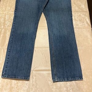 Cinch Blue Straight Jeans Classic Style white label
